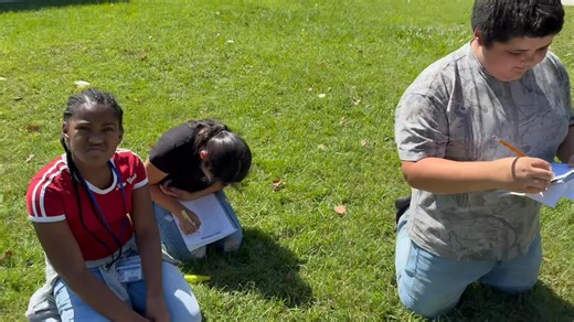 🍂 Nothing like a beautiful fall day for some hands-on math! Our 5th graders took their learning outside today, working on estimated quotients while soaking up the sunshine and fresh air. ☀️💛 #LearningEverywhere #FallMathFun #NocateeMustangs | Nocatee Elementary