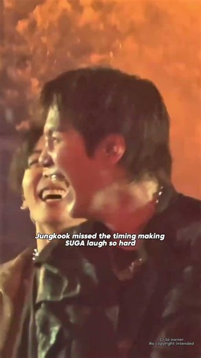 Jungkook missed the timing making SUGA laugh so hard 🤣