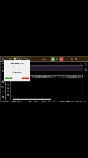 Python Number Guessing Game 🎮 | Tkinter GUI Project #coding #pythonminiprojects #python