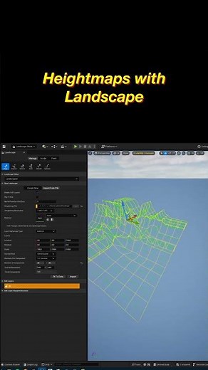 UE5 - Heightmaps in Landscape Mode