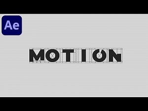 Minimal Motion Graphics Text Animation in After Effects - After Effects Tutorial