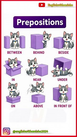 📍 Prepositions in English | Learn Position Words with Easy Examples