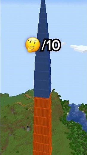 easy stone tower #minecraft