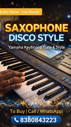 Victor Benjamin on Instagram: "🎷 Saxophone on Yamaha Keyboard – Disco Style! 🎹🔥 Powerful sax tone + groovy disco rhythm 🎶 Perfect for live worship, stage shows & celebrations 🎧 Played live on Yamaha keyboard 🎼 Rich tone • Clean style • Ready to perform 📞 To Buy Yamaha Styles & Tones: 👉 8380843223 (Call / WhatsApp) Save this reel 💾 | Share with musicians 🎹 Follow for daily Yamaha demos & worship sounds 🙌 #YamahaKeyboard #SaxophoneStyle #DiscoStyle #KeyboardCover #YamahaStyles YamahaTon