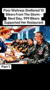 590K views · 7.2K reactions | Poor Waitress Sheltered 10 Bikers From The Storm - Next Day, 999 Bikers Supported Her Restaurant #storytime #learnontikok #truestory #foryou #tiktok | Unexplained Mysteries | Facebook