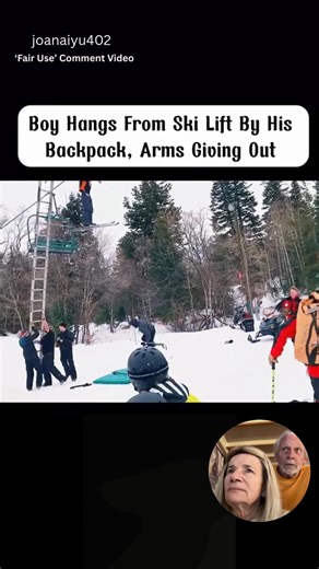Ski Lift Rescue Mission Caught On Camera! #skiing #snow #savekids #mountain | Blue Chrome Inc