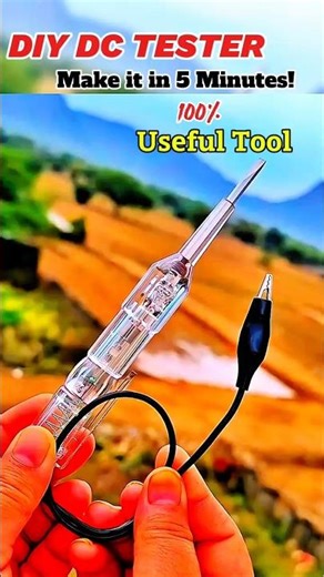 How to Make a DIY DC Voltage Tester#diy #shorts #experiment