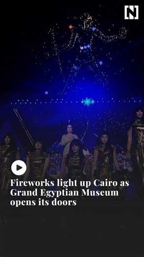 Cairo’s sky filled with fireworks and drones as Egypt celebrated the long-awaited opening of the Grand Egyptian Museum. The museum opened with a dazzling celebration that featured fireworks, drone and laser shows, and cultural performances from around the world. | The National