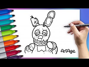How to draw Springtrap || Five Nights at Freddy's || Drawing lesson