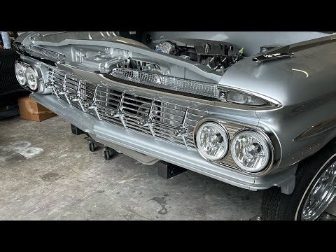 Front end parts back from chrome! #1959impala #holysmoke59 #lowrider #diy #automobile 