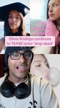 Olivia Rodrigo continues to TEASE lyrics from ‘drop dead’🩷 #oliviarodrigo #dropdead #or3