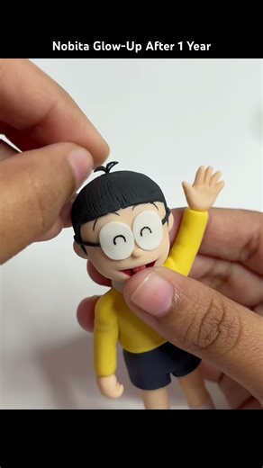 Remaking Nobita After 1 Year — Full Glow-Up Transformation! #Nobita #ClayArt #GlowUp