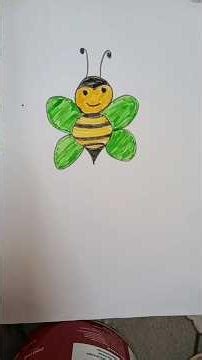 How to make a beautiful Bee 🐝 #shortvideo #drawing #art #bee #art #diy #drawingtutorial