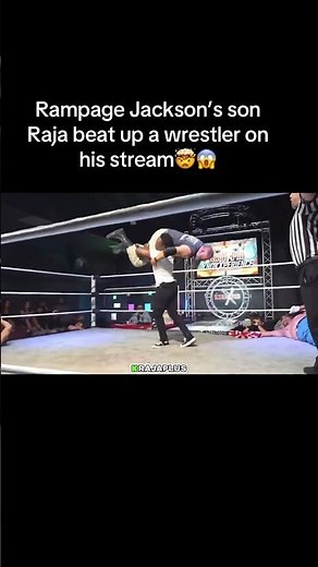 Rampage Jackson’s son Raja beat up a wrestler on his stream after he had an argument earlier😳🤯