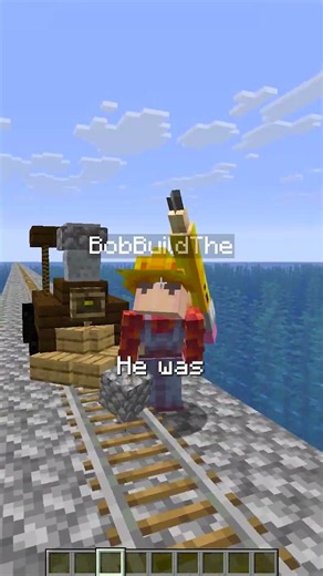 Minecraft but someone builds a railroad to different continents