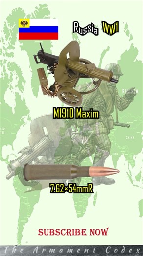 🇷🇺 Russia — M1910 Maxim #shorts #subscribe #history #russia