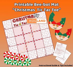Printable Bee-bot Mat – A Christmas Tic-tac-toe an Adventurous Mat! - Etsy