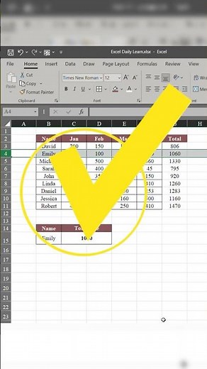 Excel Trick : Combine VLOOKUP + SUM in 30 Seconds