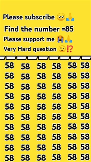 find the number. =85 very hard question❓#mathematicsquiz