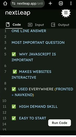 Why Javascript Important