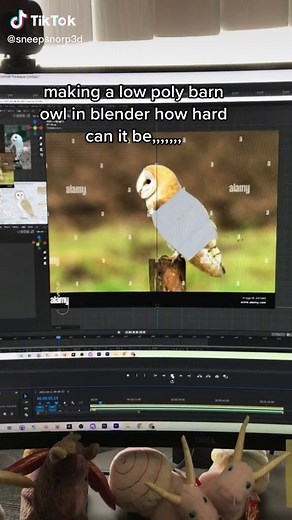 o little low poly barn owl,,,,forgive me | barn owl