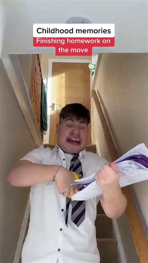 When you finish homework on the move 😂#shorts