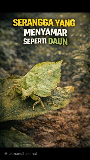Serangga yang Menyamar Jadi Daun 😱