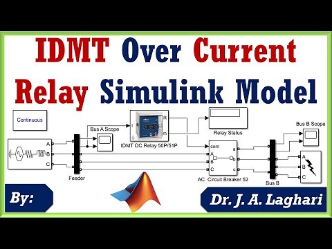 How to Design Inverse Definite Minimum Time (IDMT) Relay Model in SIMULINK | Dr. J. A. Laghari