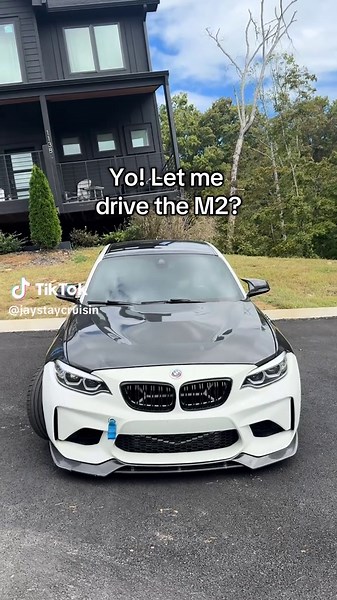There’s always a particular someone asking to drive it. The answer might always be no 🫣 #carbonfiber #bmw #fyp #f87m2