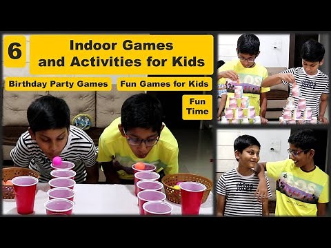 6 Indoor Games and Activities for kids at home | Birthday Party Games for Kids | Summer Games (2024)