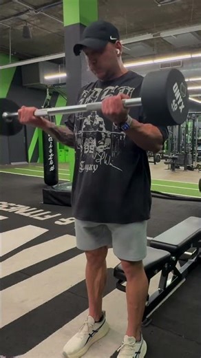 Intense Arm Workout: Heavy Curls & JM Presses! #shorts