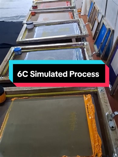 6C Simulated Process ⭐ #ScreenPrinting #ScreenPrintingTutorials