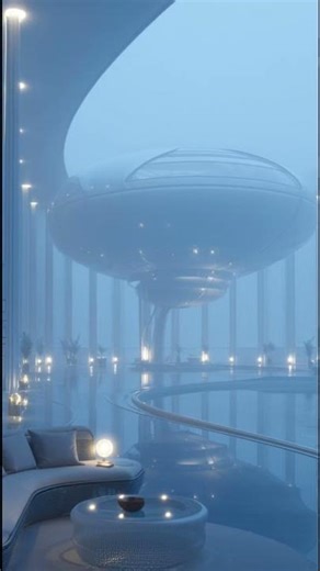 Zenith Pod at Twilight 🌌 Futuristic Observation Lounge | Cinematic Hyper-Realism 8K