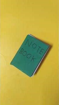 how to make a paper Note book