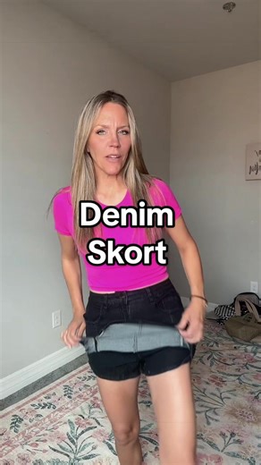 The denim skort everyone needs for spring & summer ☀️ Comfy, cute, and so easy to style. Trust me… you’ll wear this on repeat. #denimskort #skort #skortoutfit #summeroutfits #tiktokshopcreatorpicks