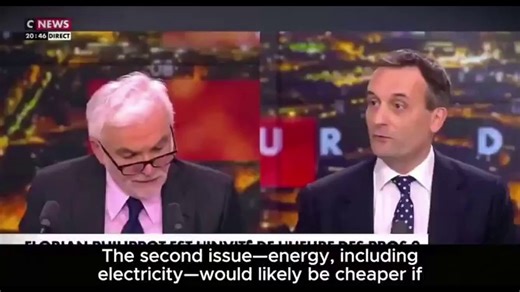 🚨 FRANCE TURNS AGAINST BRUSSELSA major shift is happening in France.French media figures and political voices are now openly questioning the entire EU energy system — and calling for a return to national control.The arguments are becoming increasingly direct:• Leave the EU energy market• End sanctions on Russia• Restore cheap Russian gas supplies• Expand nuclear power• Stop reliance on costly wind infrastructure• Break Brussels control over French energy policyFlorian Philippot says France once