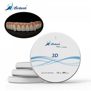 [Hot Item] Dental Blocks Disc CAD Cam Zirconium Blank Porcelain False Teeth Supplier Zirconia Block 98mm