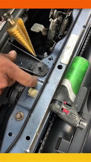 Patching and widening a hole to properly install and secure a bolt in place.#popular