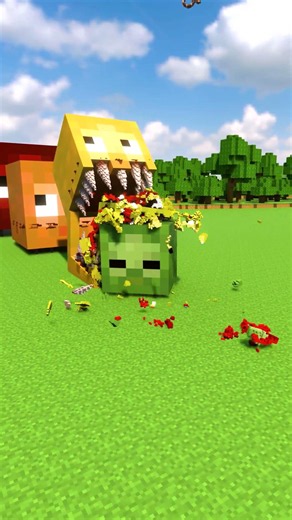 Pig To Herobrine Heads Vs Zombies #minecraft #teardown