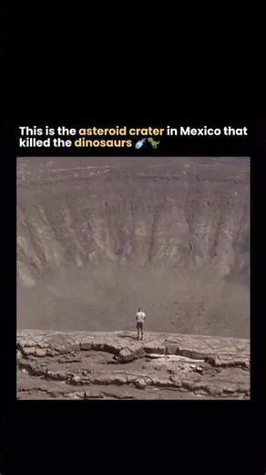 This is the asteroid crater in Mexico that killed the dinosaurs