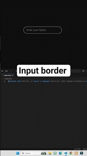 Stylish Input Hover Effect | CSS Animation