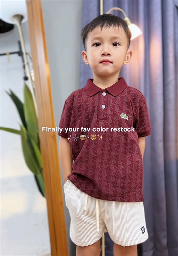 Maroon Fashion Styles for Kids This Ramadhan