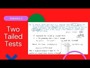 Two-tailed tests (Edexcel IAL S2 7.4)