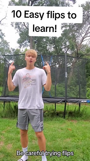 10 easy flips to learn! #flip #backflip #tricking #gymnastics #gymnast #tramp #trampoline #gtamps #flipping #flippingfeed #frontflip #flips #backfull #backtuck