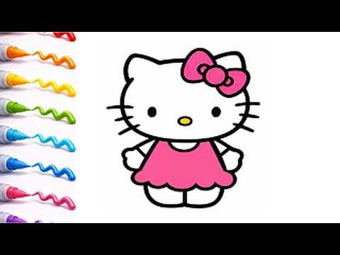 How to Draw Hello Kitty 🐱 | Easy Drawing & Coloring for Kids 🎨