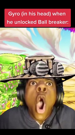 Gyro (in his head) when he unlocked Ball breaker #jojo #jojosbizarreadventure #sbr #steelballrun #gyrozeppeli #ballbreaker #ishowspeed #speed #meme