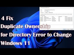 Duplicate Ownership for Directory Error 4 Ways to Change it