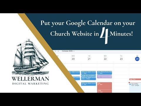 How to put your Google Calendar on Your Website in Under 4 minutes!