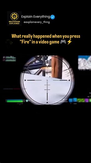 explaineverything on Instagram: "🎮 What Really Happens When You Press “Fire” in a Video Game ⚡ When you tap Fire, a lot more than a simple gunshot happens—your input triggers a fast chain of events inside the game engine: 1️⃣ Input Registration Your mouse click or controller trigger is detected by the game at the frame level (often within milliseconds). 2️⃣ Weapon Logic Check The game verifies: Ammo available Fire rate cooldown Reload or jam state If valid, the shot proceeds. 3️⃣ Animation & Ef