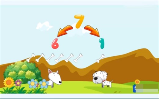 幼小衔接数学动画：7的分解与组合